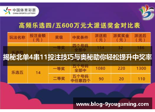揭秘北单4串11投注技巧与奥秘助你轻松提升中奖率